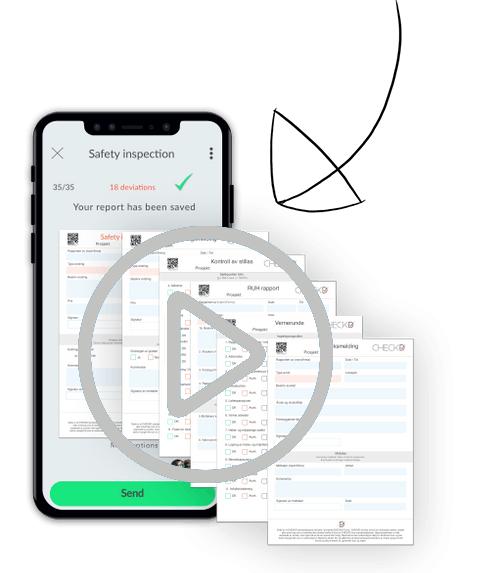 Se denne korte videoen om hvordan man fyller ut sjekkliste med Forms